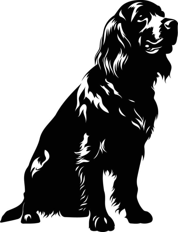 Elegant silhouette of a sitting dog, perfect for pet related projects, designs, and branding vector