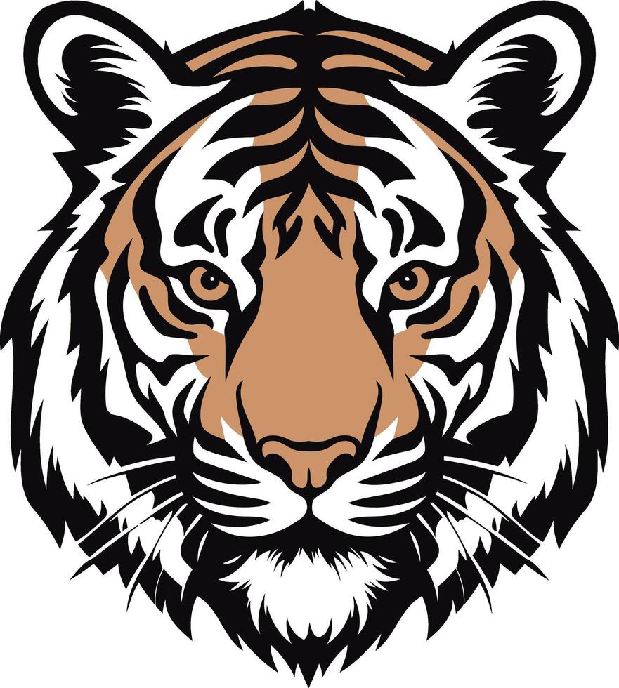 Tiger Head Mascot Illustration vector