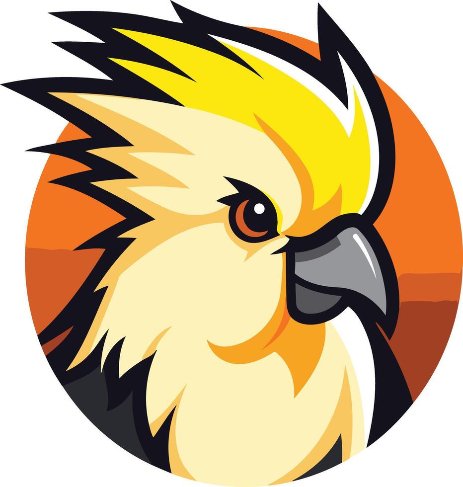 Cockatoo Bird Mascot Illustration vector