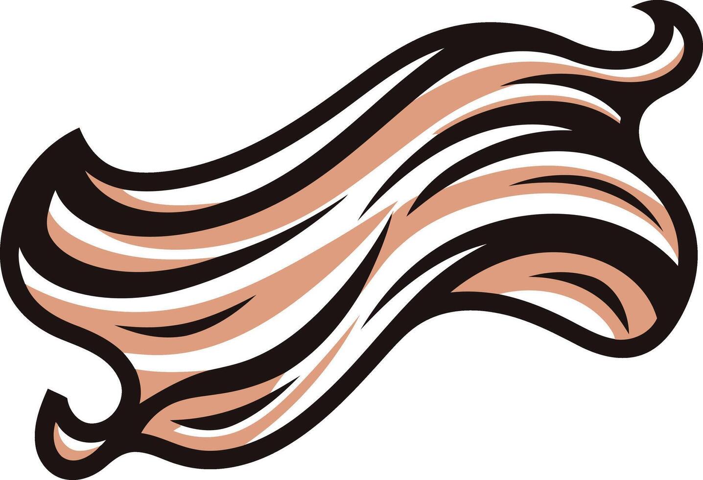 Abstract Swirling Brown and White Pattern vector