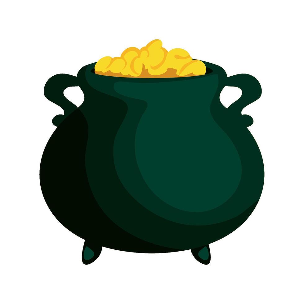 Pot of gold illustration vector