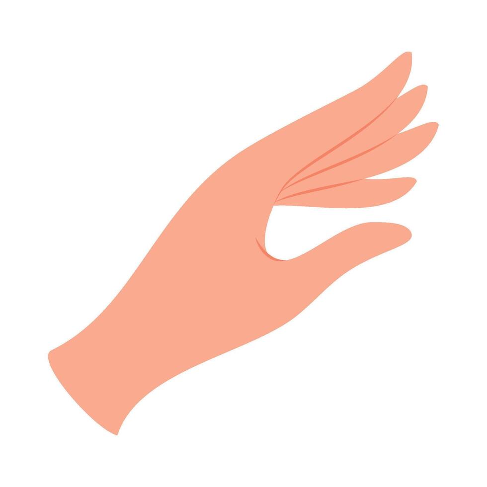A hand reaching out to touch something vector