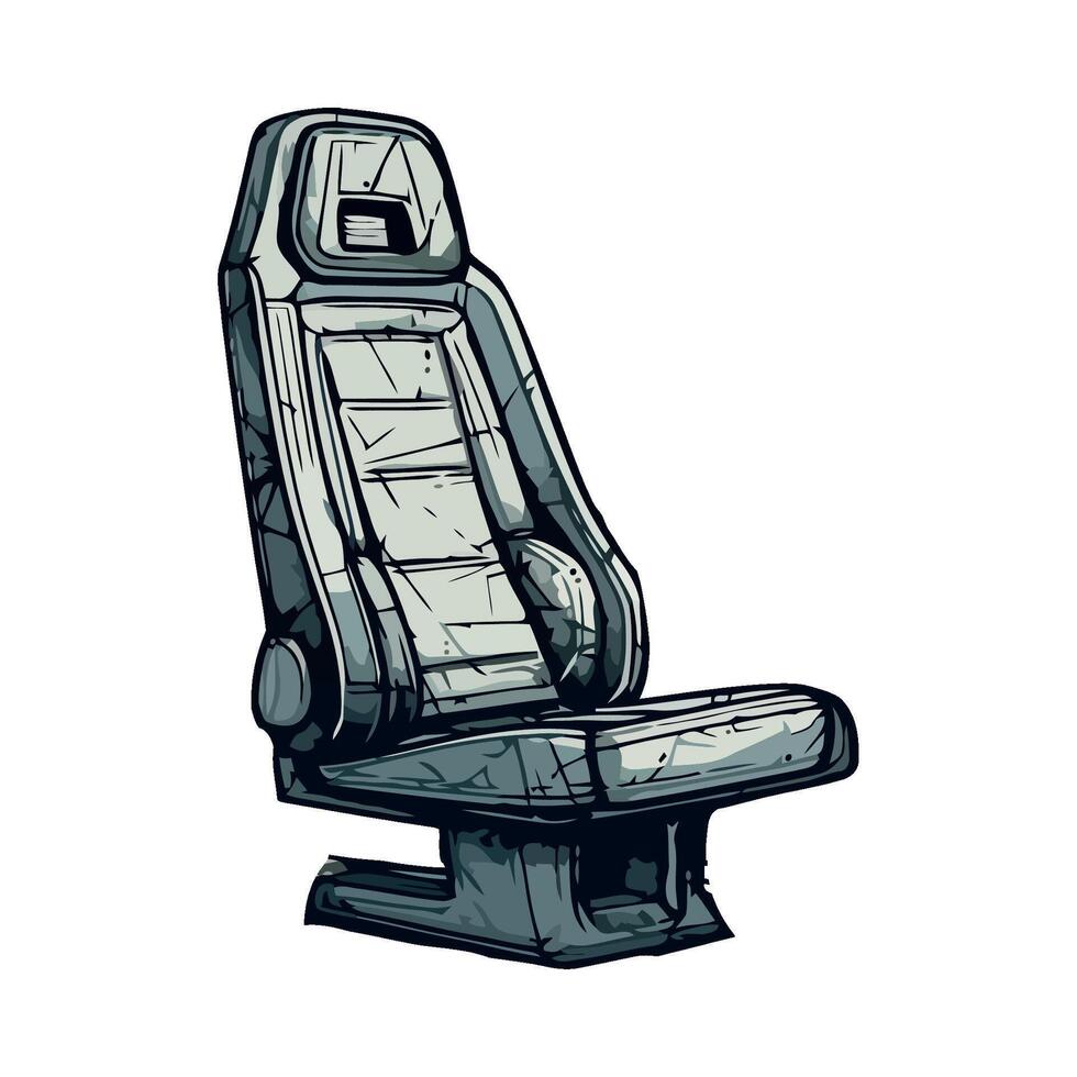 A sketch of a car seat on a white background vector