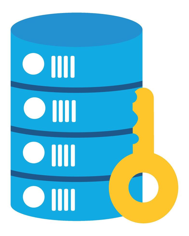 A key and a stack of data vector