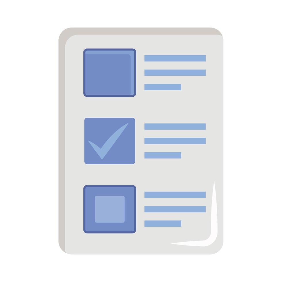 A check box icon with a check mark on it vector
