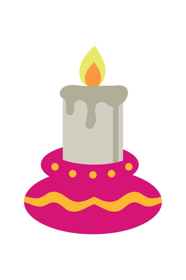 Candle icon illustration vector