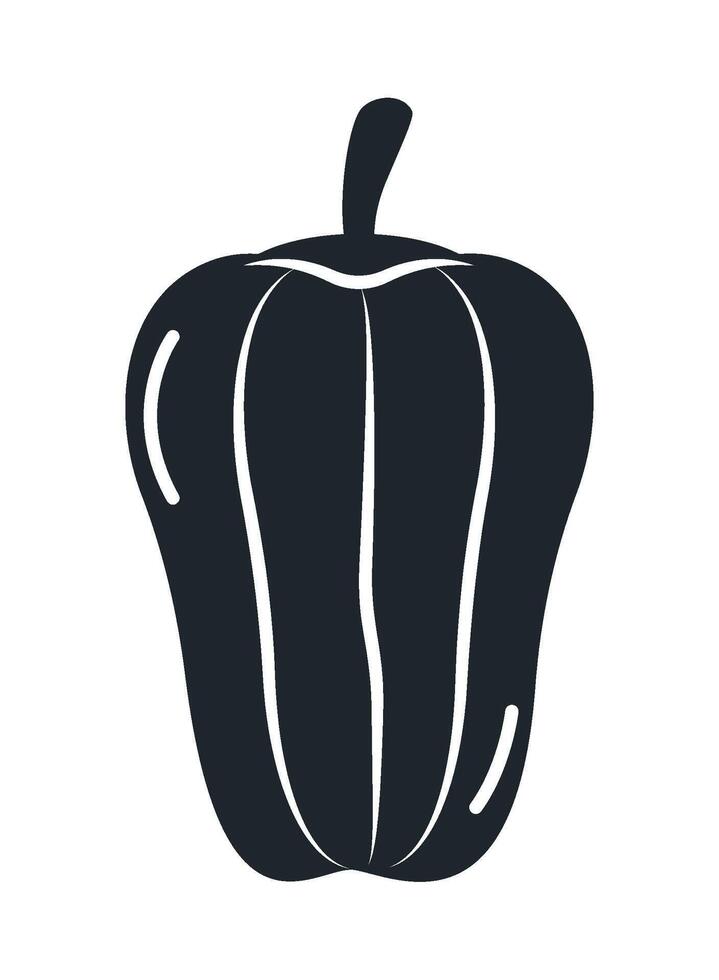 Black pepper icon isolated on white background vector