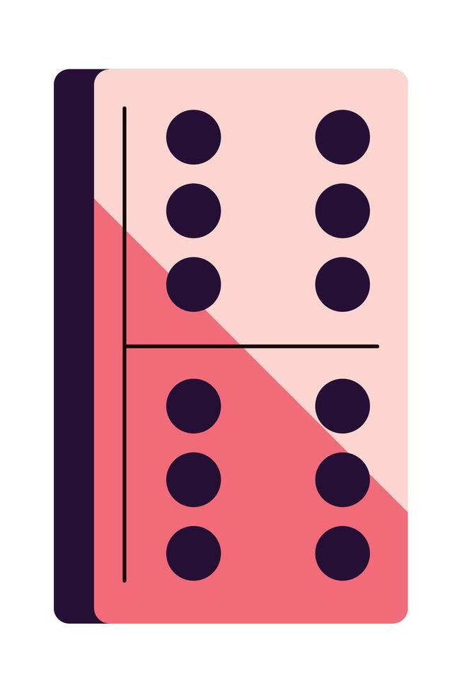 A domino board with four dots on it vector