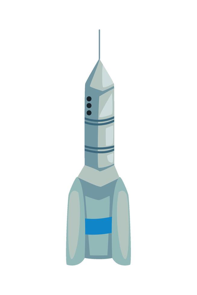 Space rocket illustration isolated on white background vector