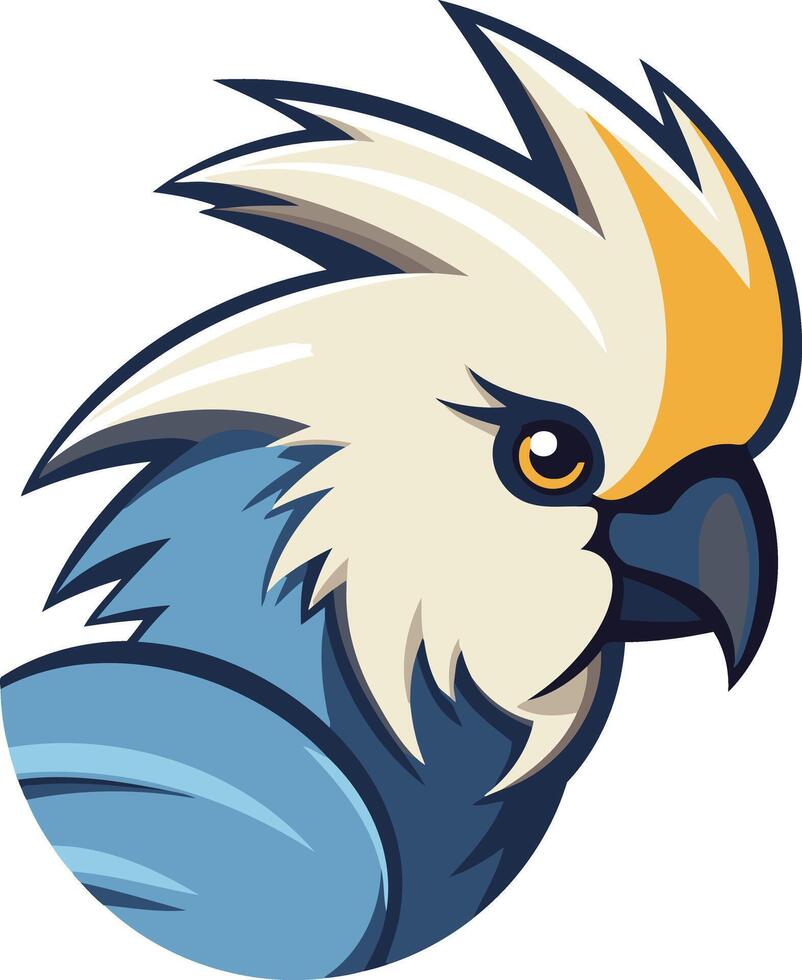 Cartoon Cockatoo Portrait vector
