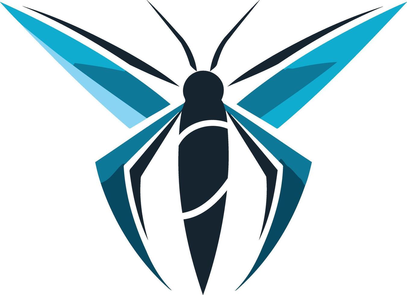 Abstract butterfly logo design with a modern and stylish look vector