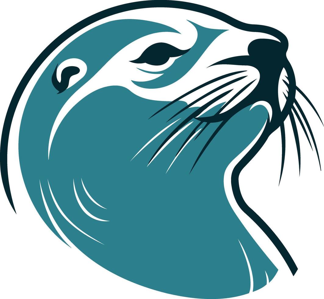 Sea Otter element Illustration vector