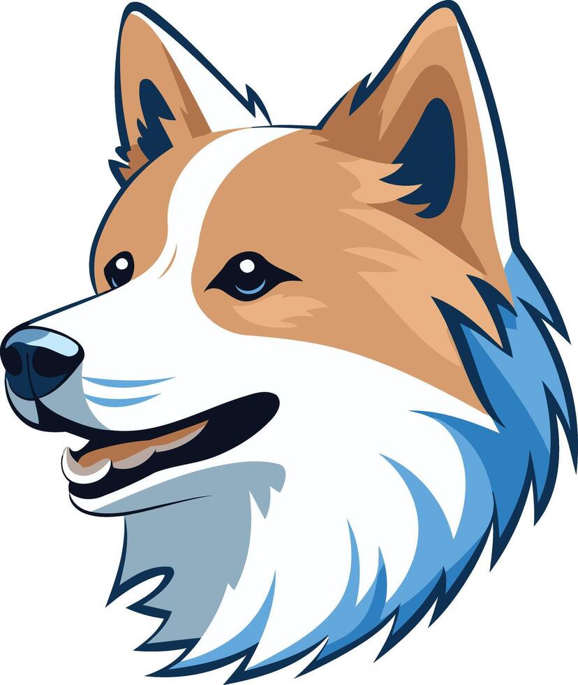 Friendly and playful cartoon dog head logo, perfect for pet brands, animal care businesses, or any logo that needs a touch of canine charm vector