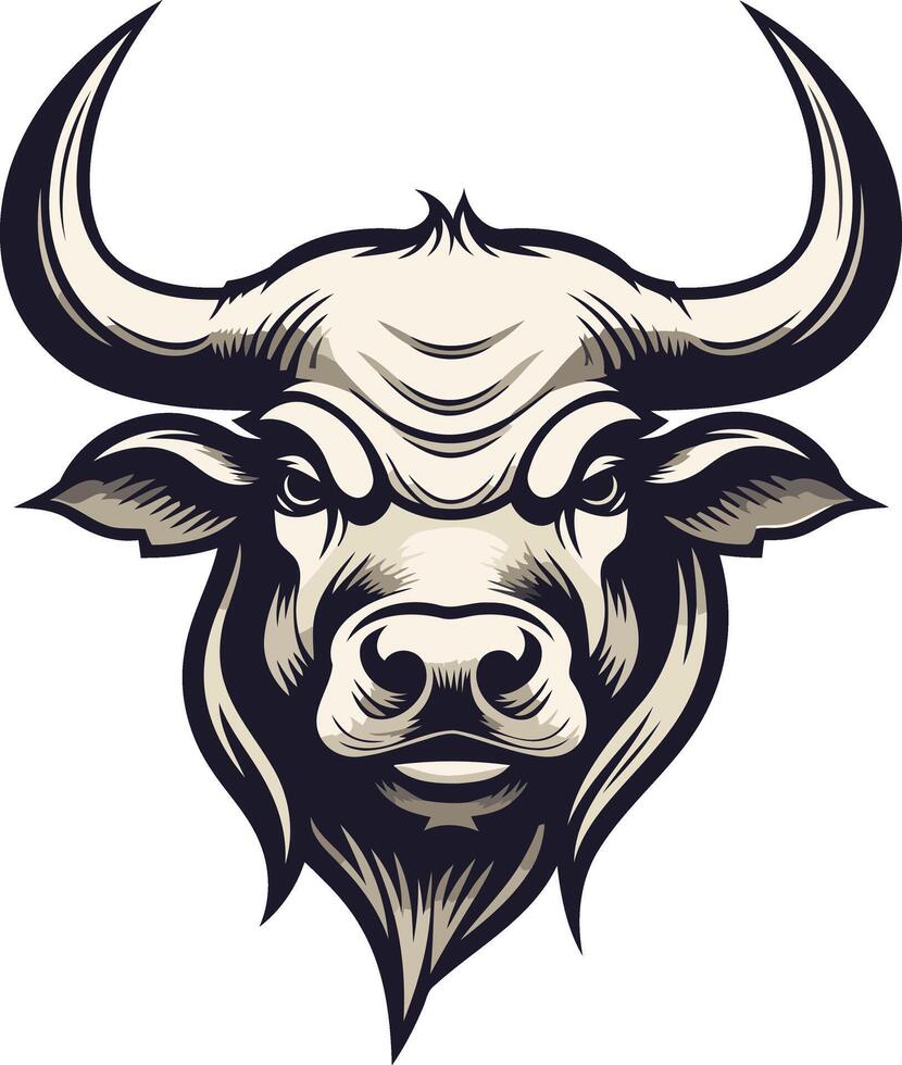 Bull Head Illustration vector