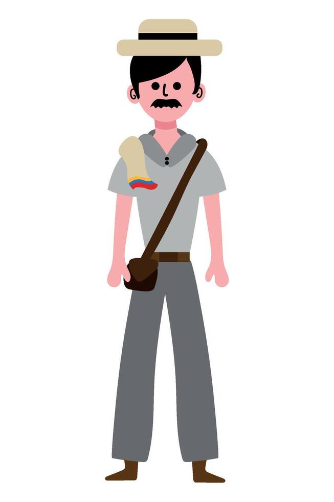 A man with a hat and a mustache vector