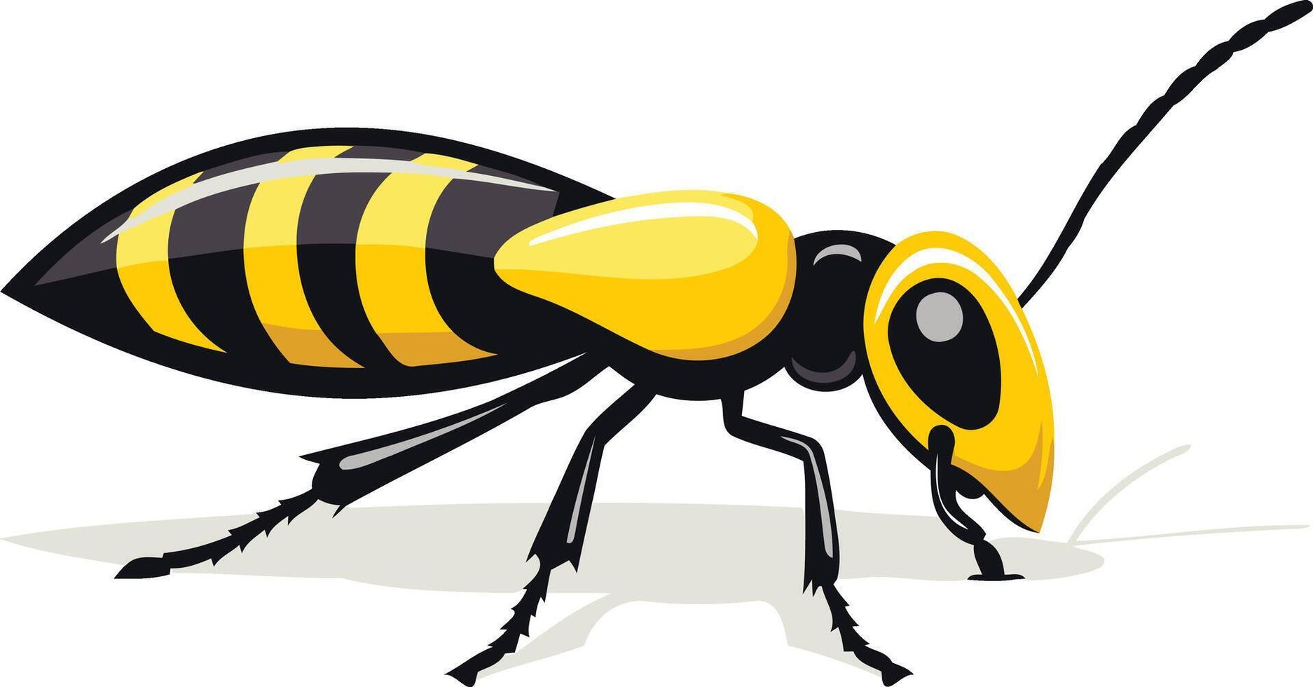 Yellow Jacket Wasp Illustration vector