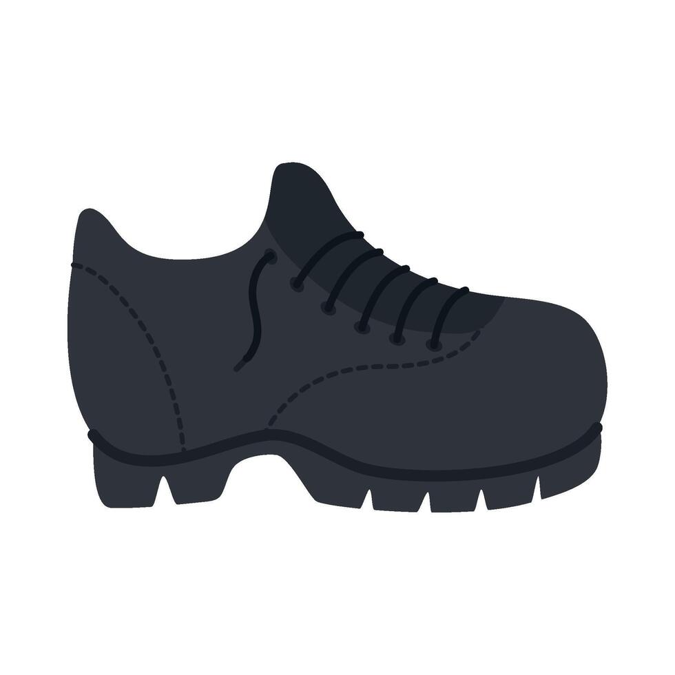Black shoe icon on white background vector