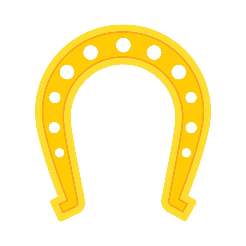A horseshoe icon on a white background vector