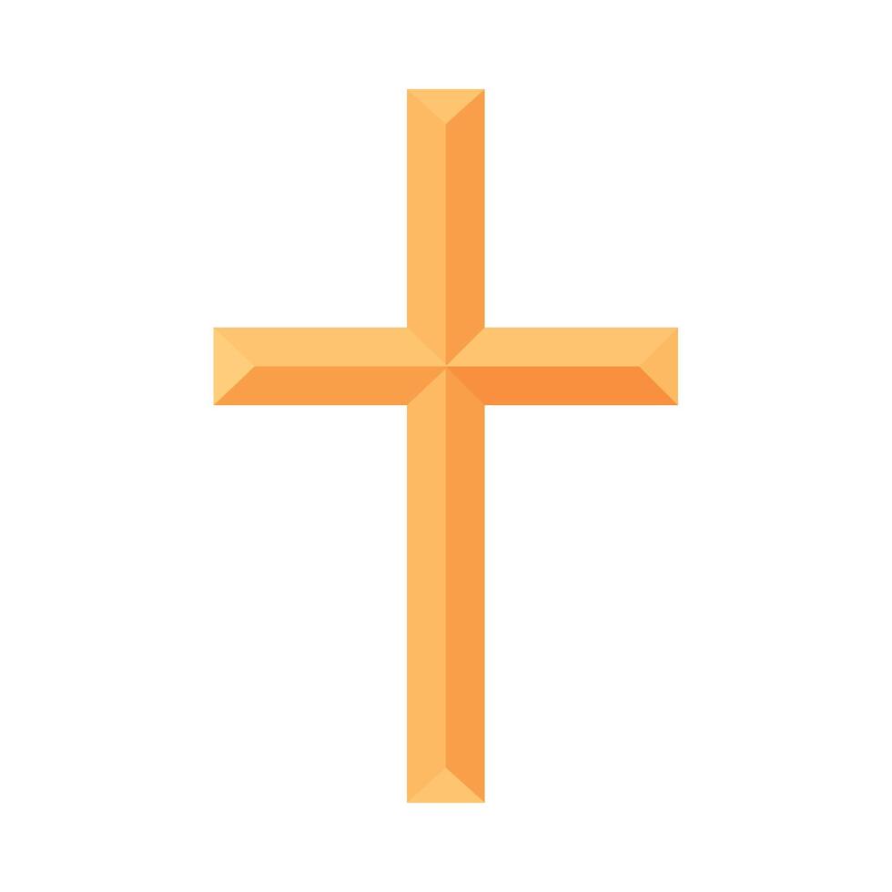 A cross icon in flat style vector