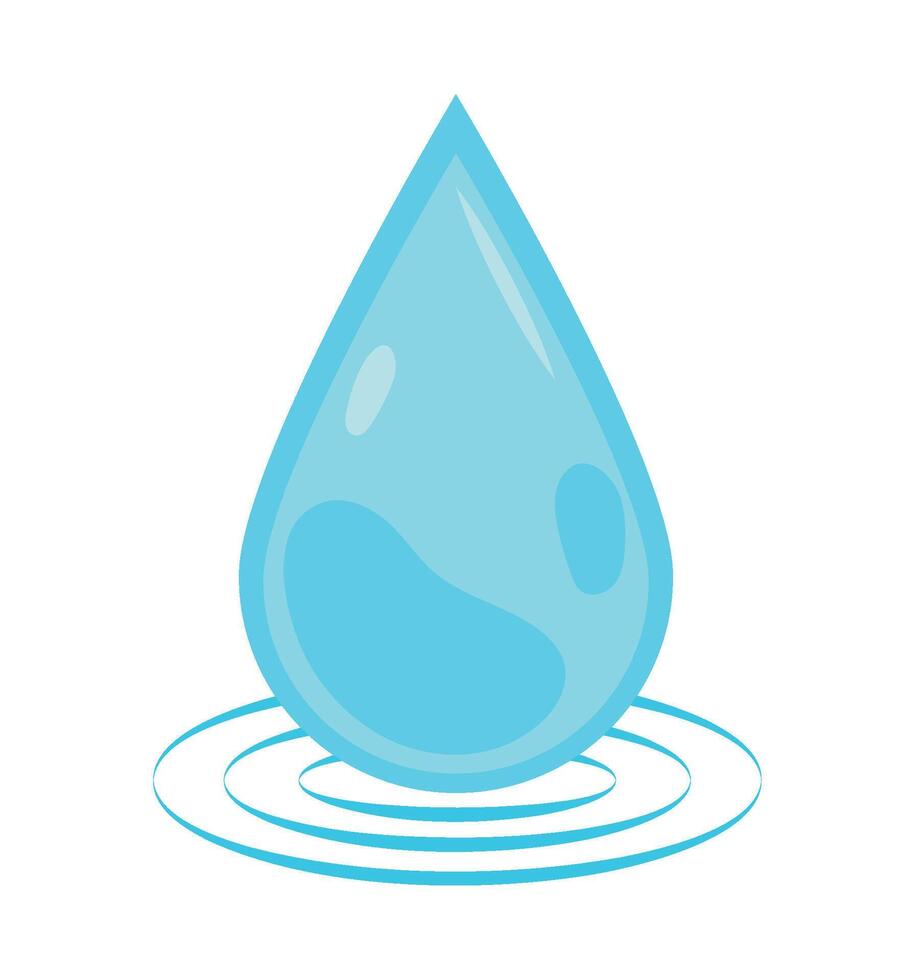 Water drop icon illustration vector