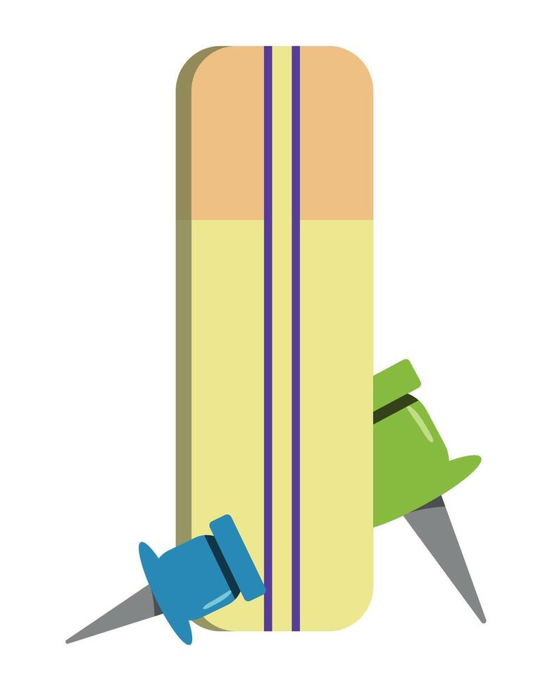 A pair of scissors and a nail file vector
