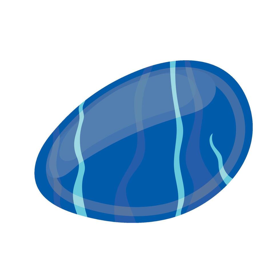 Blue marble with waves illustration on white background vector