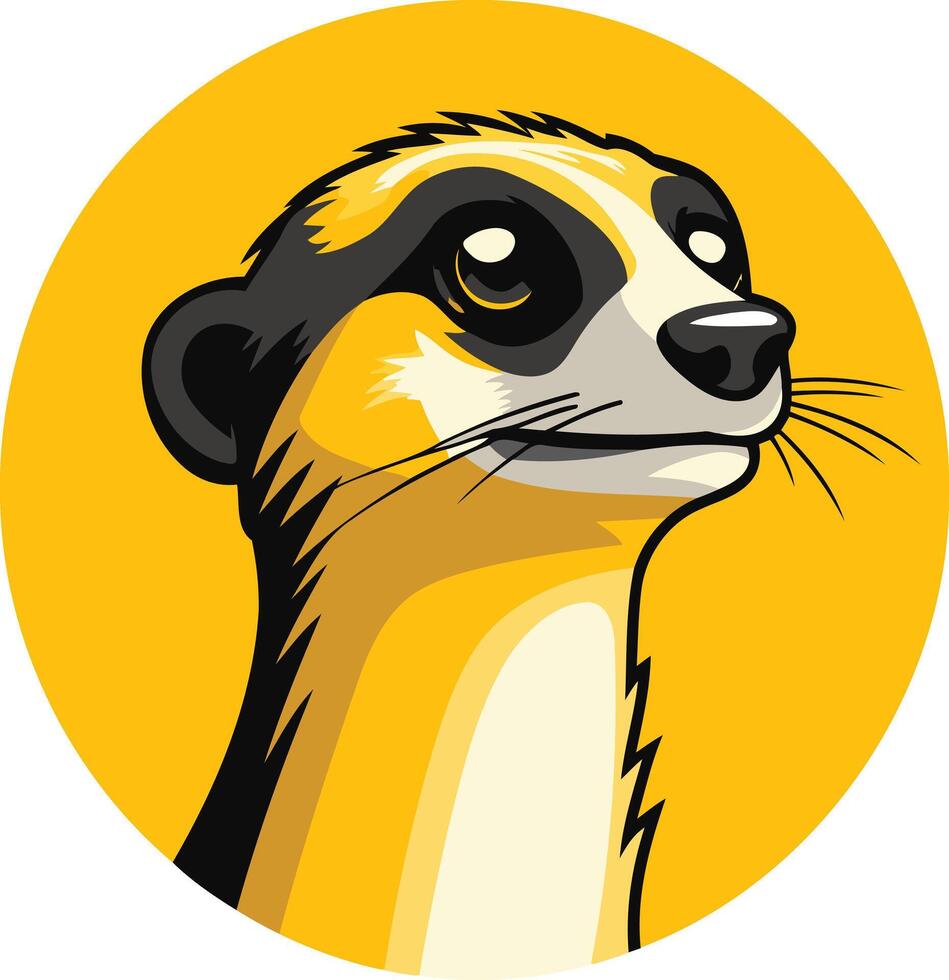 Cute Cartoon Meerkat Illustration vector