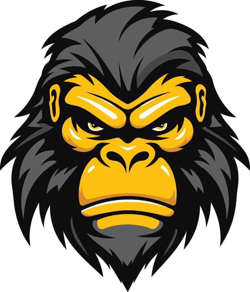 Angry Gorilla Mascot Illustration vector