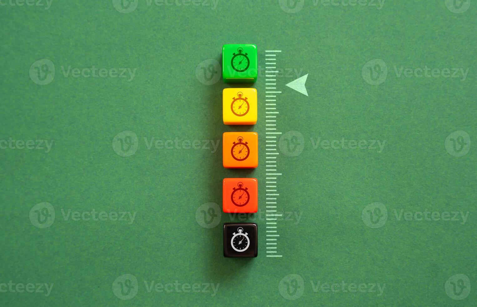 Time Remaining Scale. Concept of high efficiency and productivity of work. Process Optimization. Streamlining business processes to improve efficiency and reduce costs. photo