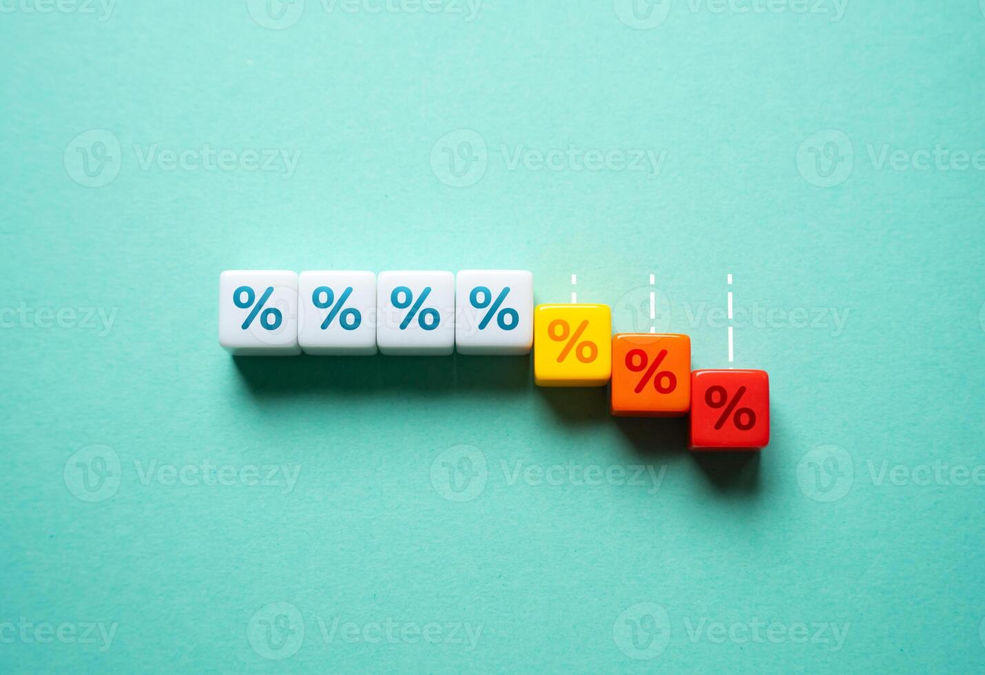 Reduction and write-off of debts. Reduction of business profitability and deposits. Reduction of the key interest rate by the central bank. Dividend yield reduction. Economy and finance. photo