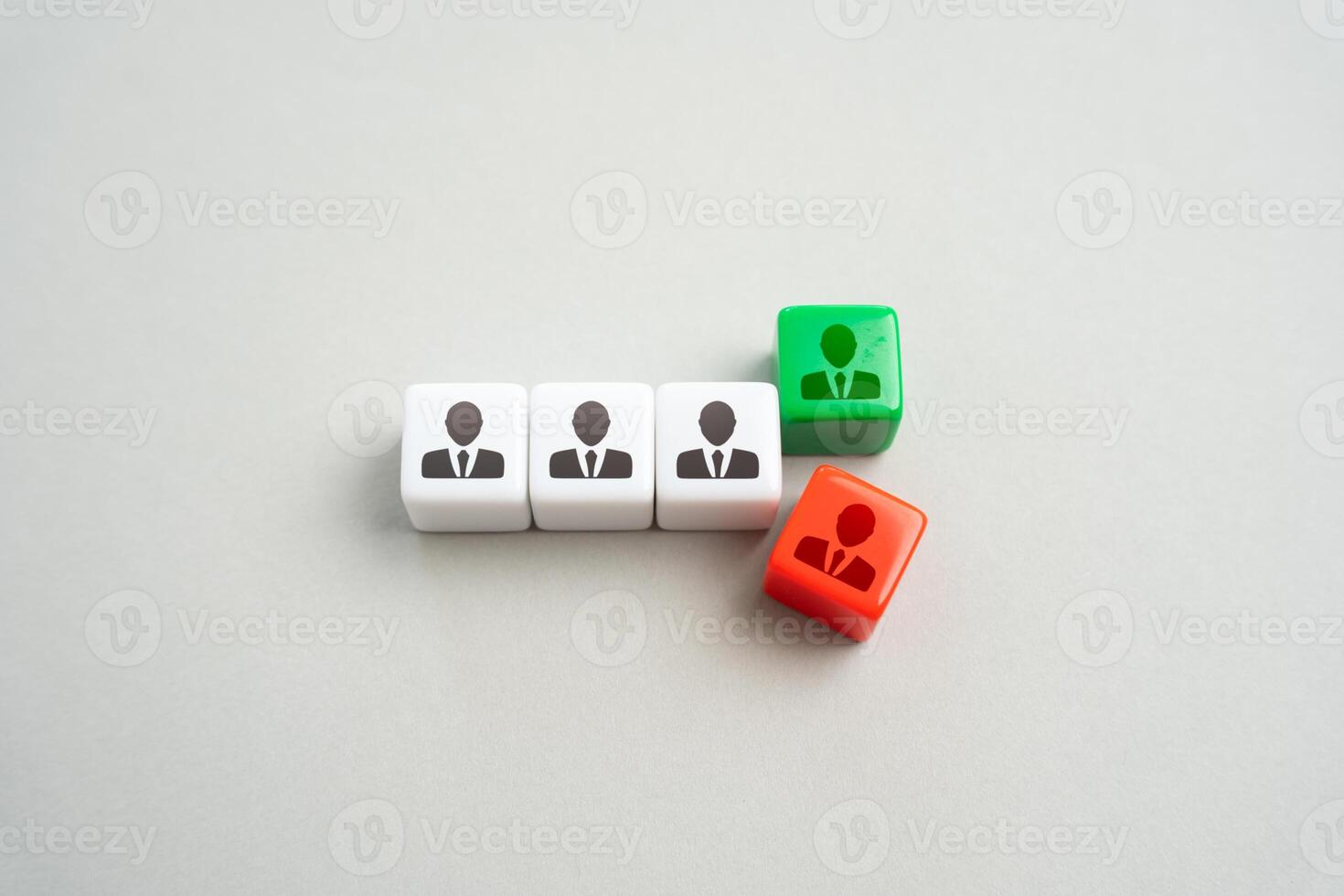 The team replaces its member with a new one. Rotation of employees on the project. Dismissal and hiring. photo