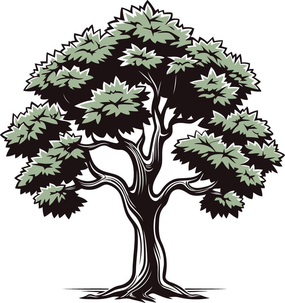 Detailed Illustration of a Tree vector