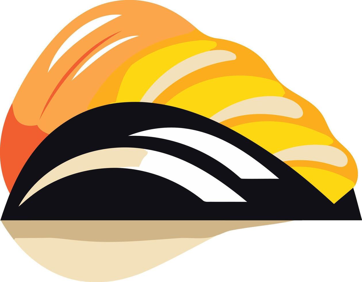 Sushi Nigiri with Yellowtail and Avocado vector