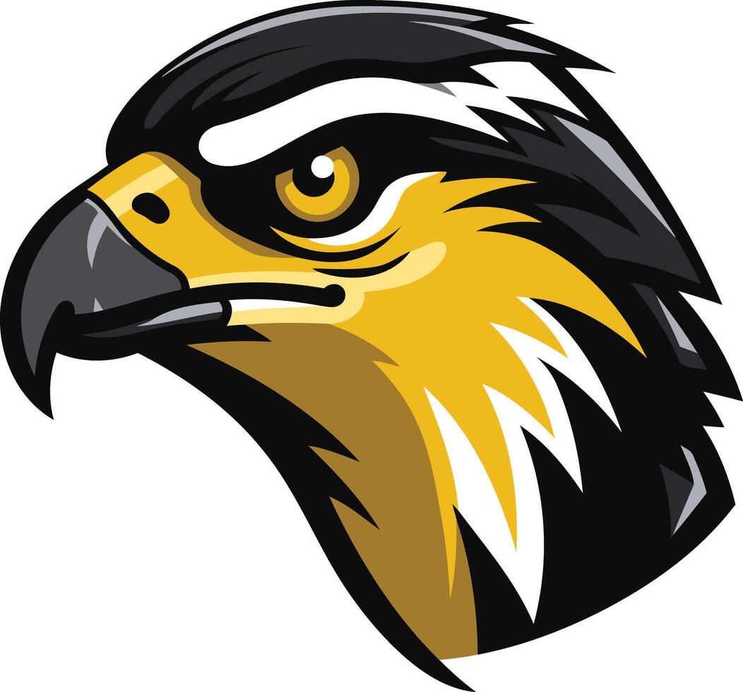 Powerful Hawk Mascot Illustration vector