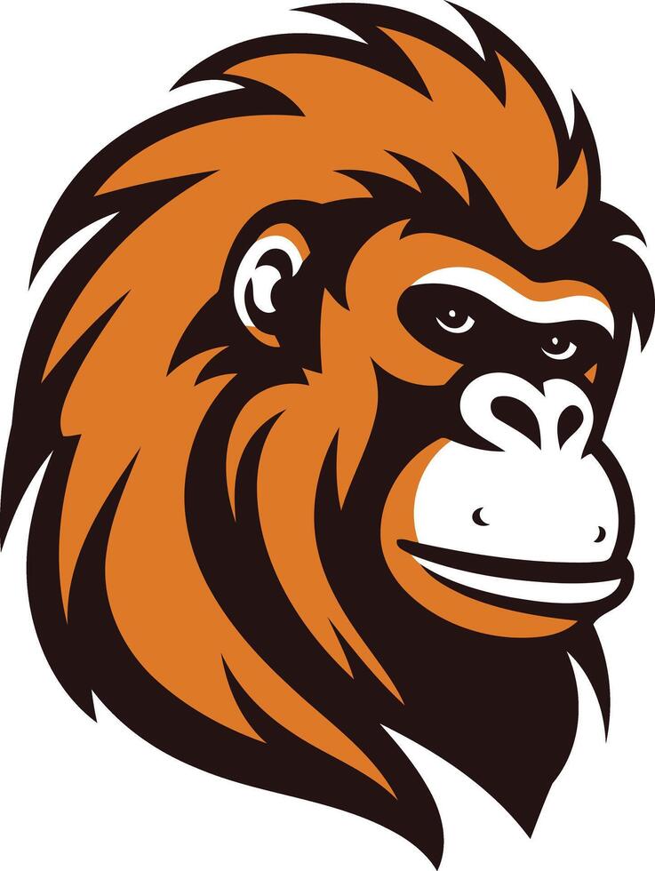 Orangutan Mascot Illustration vector