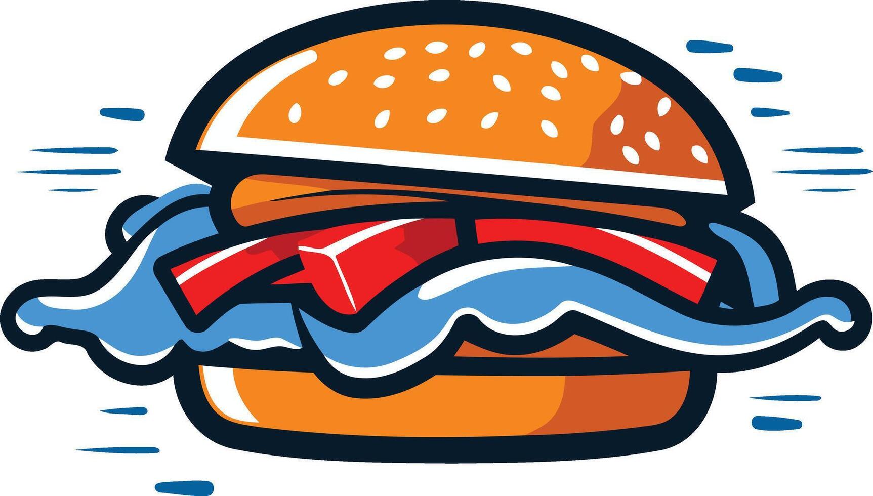 Burger on the Go vector