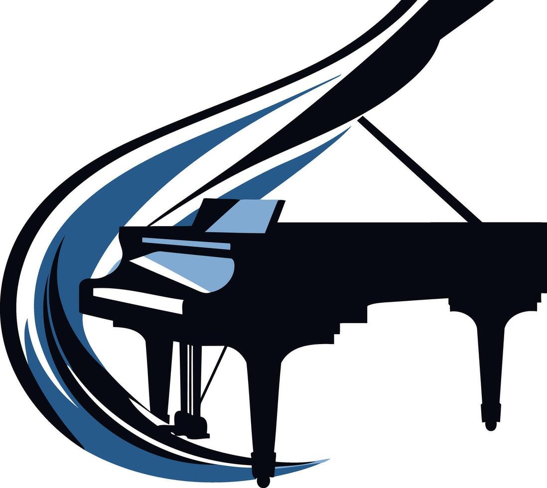 Piano Music Graphic Design vector