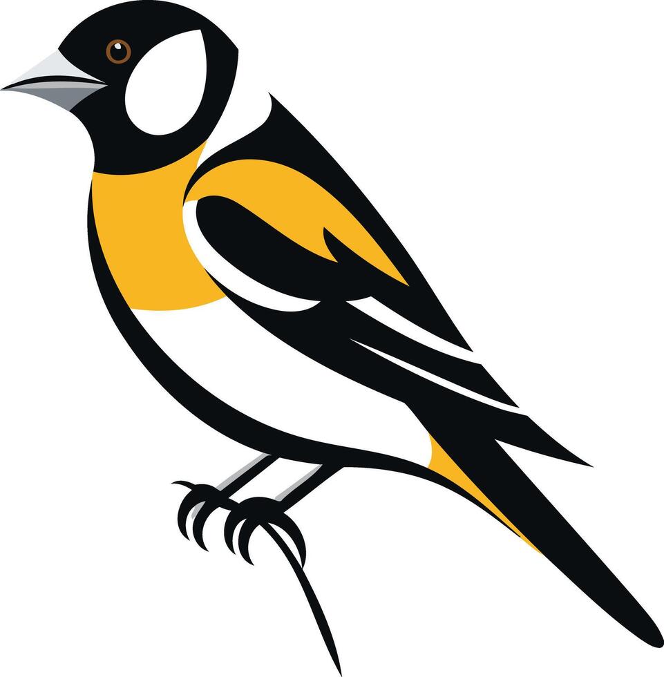 A Stylized Illustration of a Bird vector