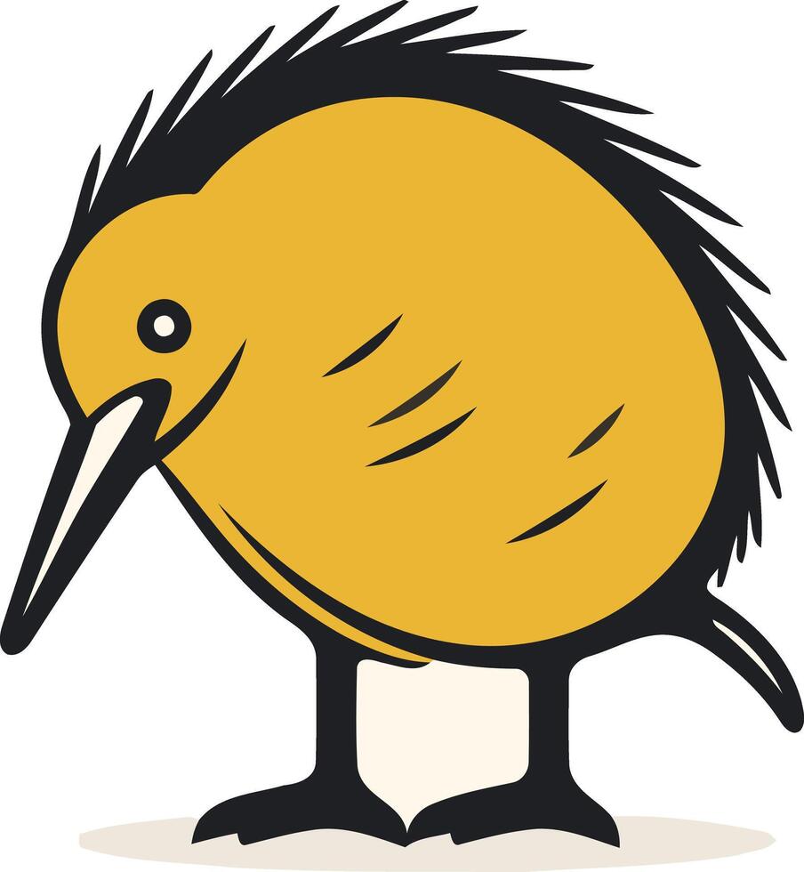 Cartoon Illustration of a Kiwi Bird vector
