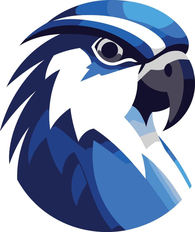 Blue Parrot Logo Illustration vector
