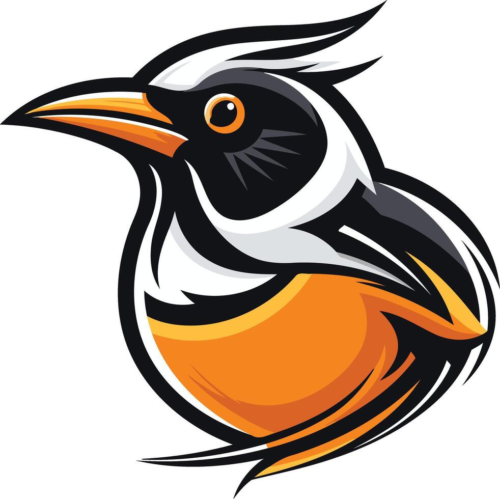 Bold and dynamic bird logo design, perfect for sports teams, brands, and businesses seeking a powerful and energetic identity vector