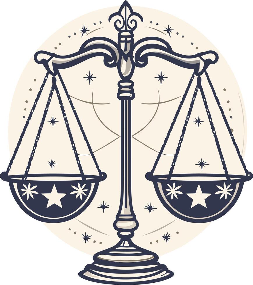 Libra Zodiac Sign Symbol vector