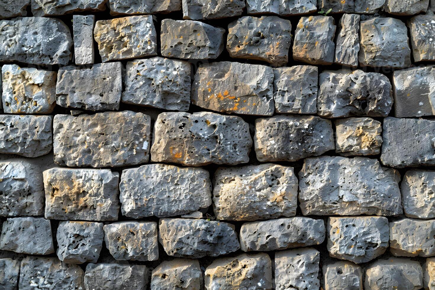Rustic Stone Wall Background Texture for Architectural Design or Historical Restoration Projects photo