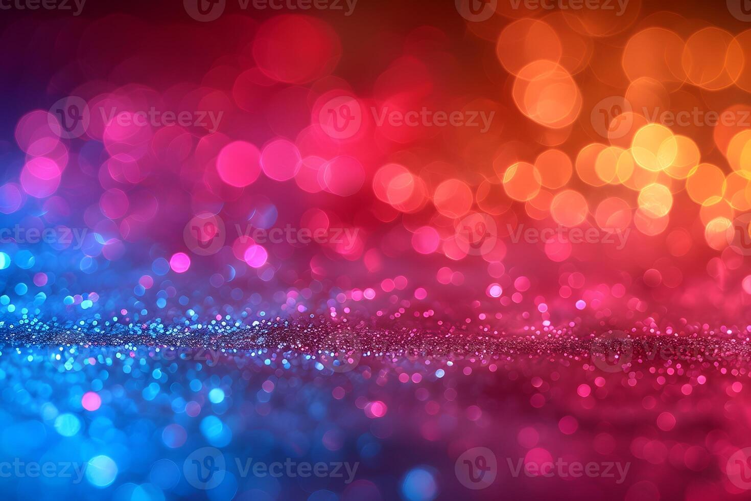 Vibrant Bokeh Background with Colorful Lights for Festive Design, Card, Poster, or Digital Use photo