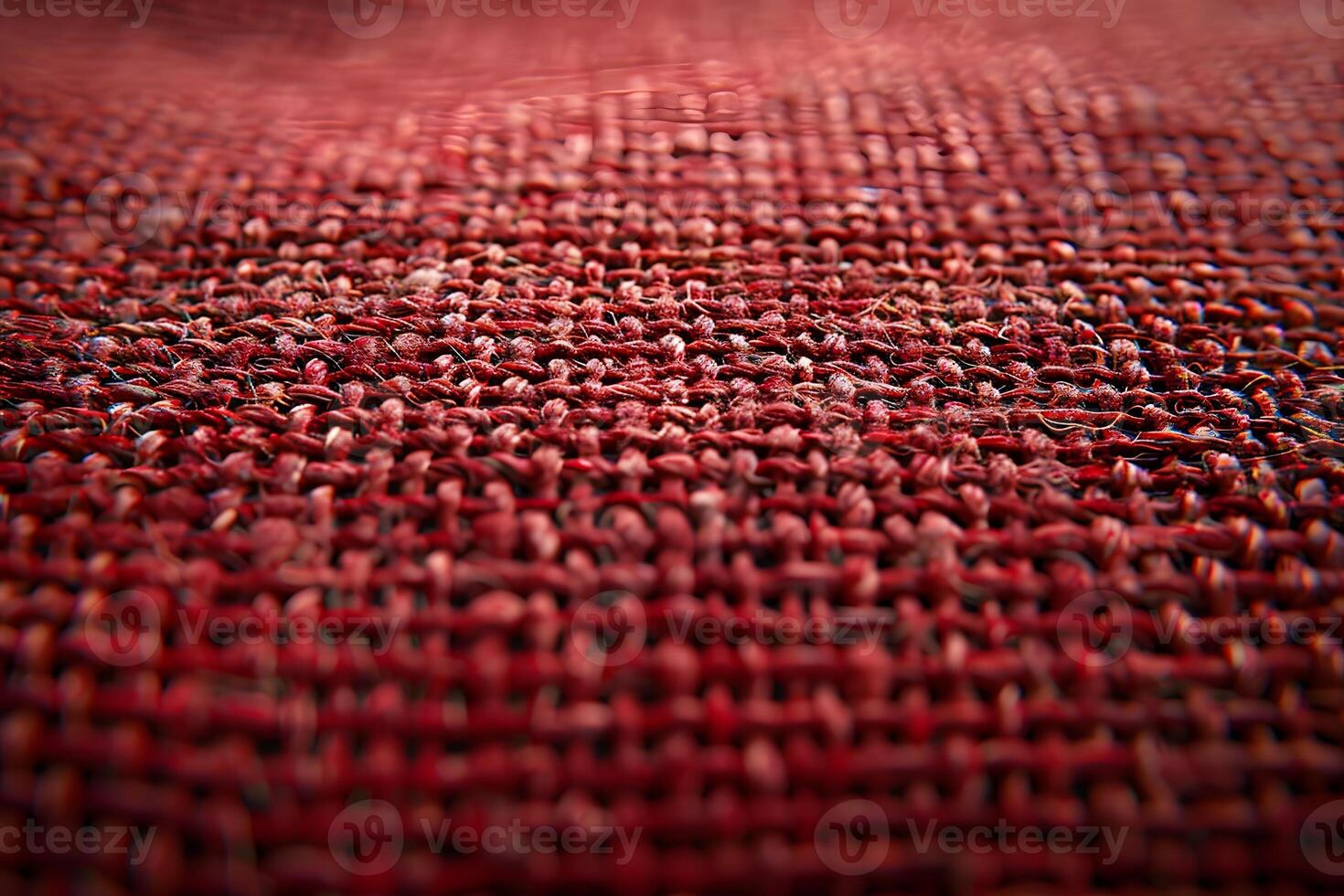 Close-Up of Red Textured Fabric Weave Pattern - Perfect for Textile Design, Backgrounds, and Art Projects photo