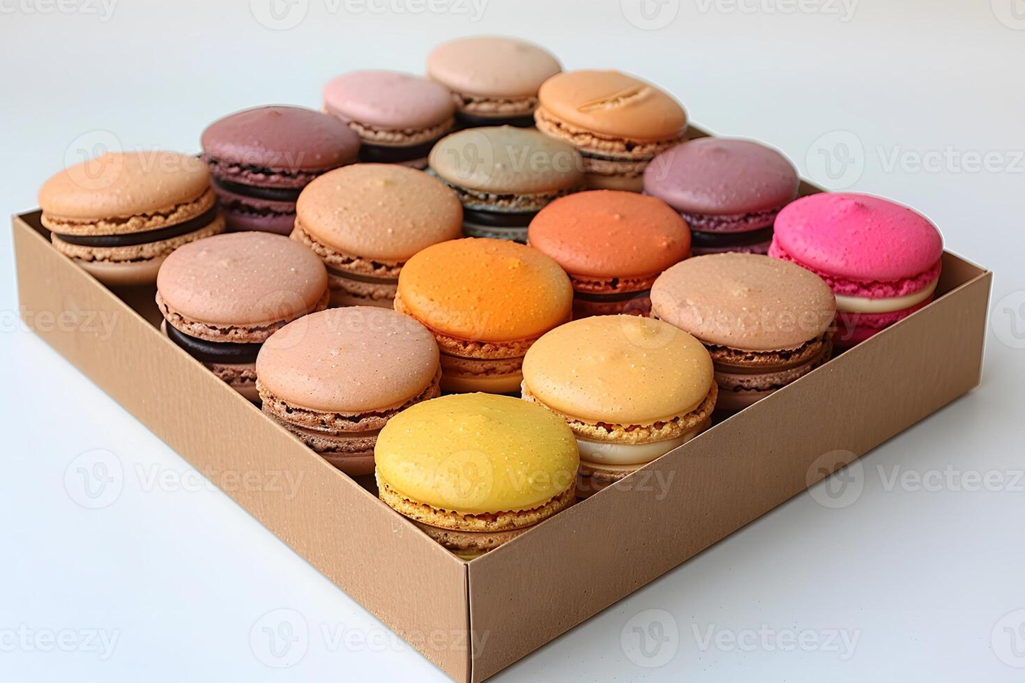 Colorful Box of Assorted Macarons - Perfect for Birthday Gifts and Celebrations photo