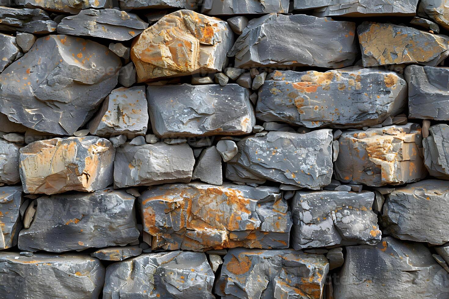 Rugged Stone Wall Texture for Rustic Design Elements, Backgrounds, and Architectural Projects photo