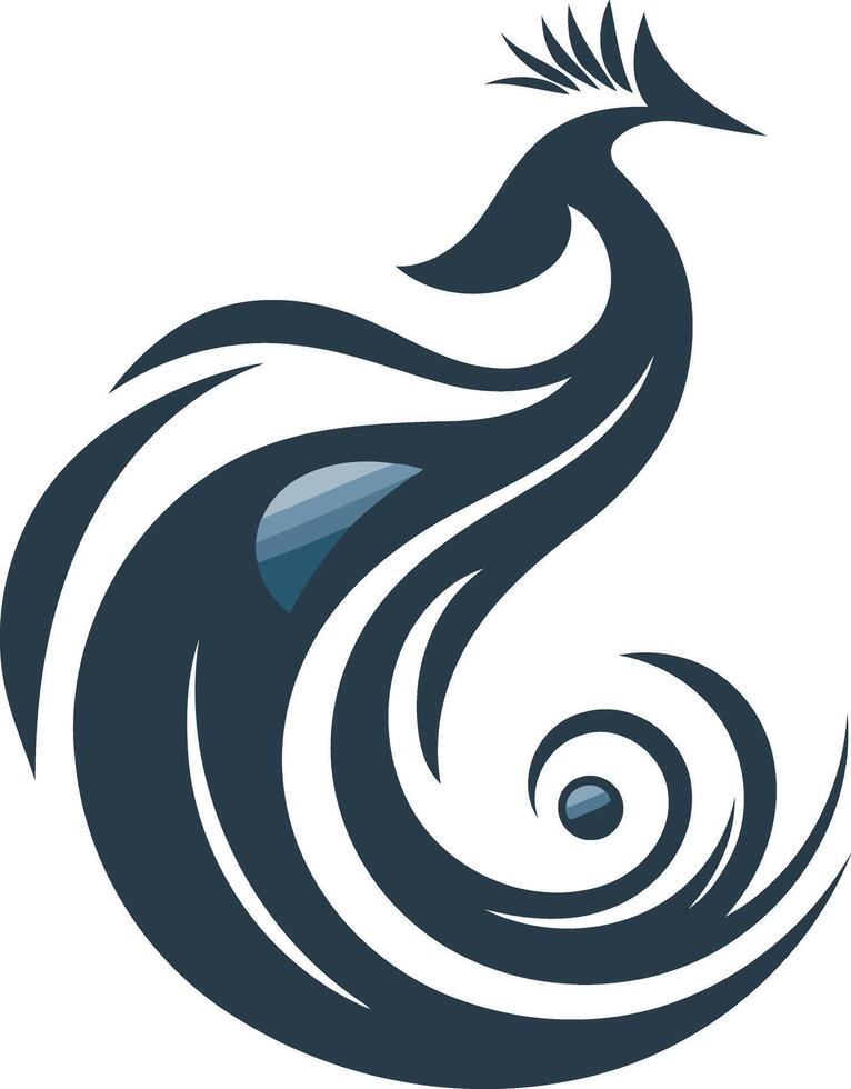 Abstract Peacock Design vector