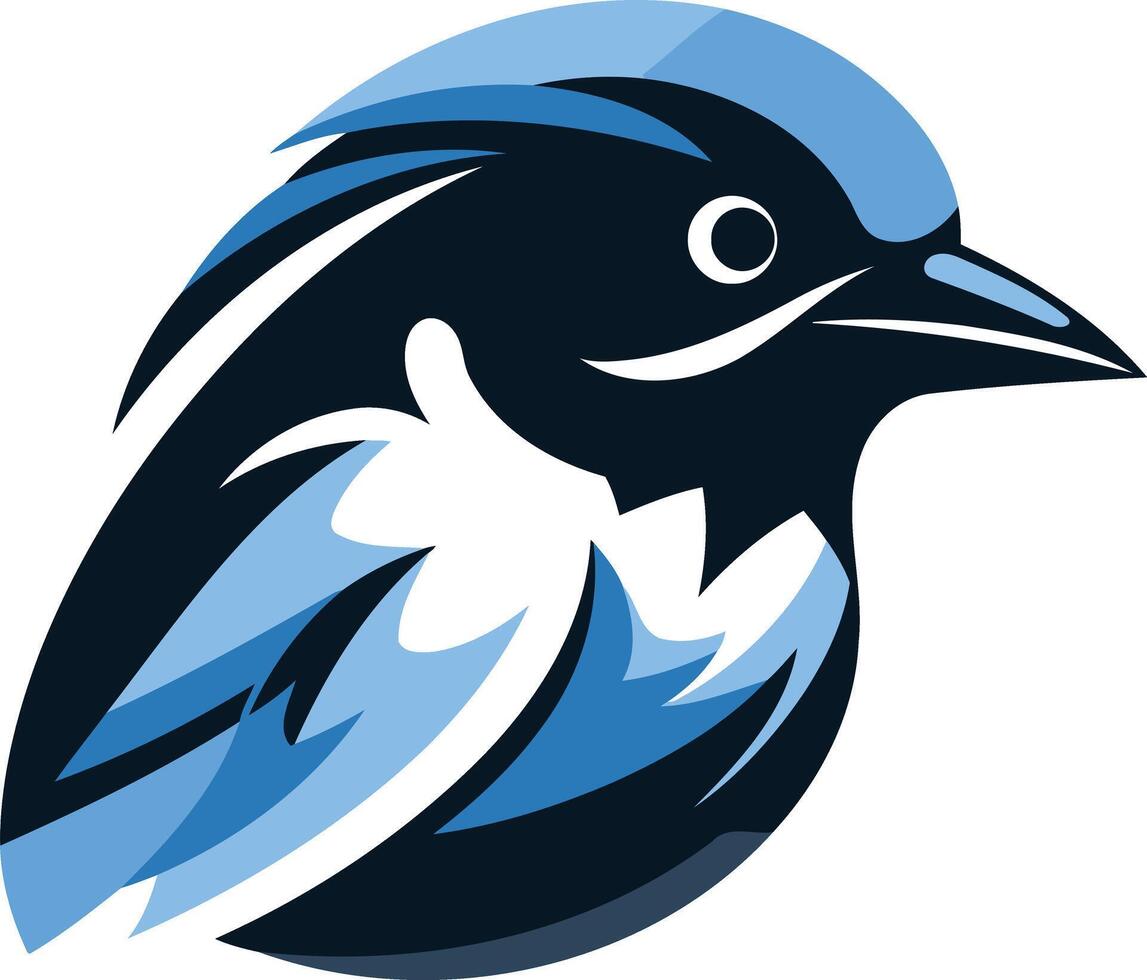 Blue Bird Logo Illustration vector