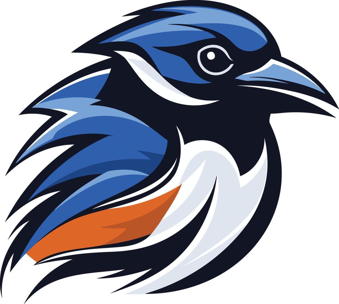 Blue Bird Mascot Logo Design vector